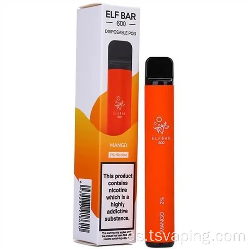 Cigarrillo e cigarrillo desechable 2ml afrutado 600 bocanadas